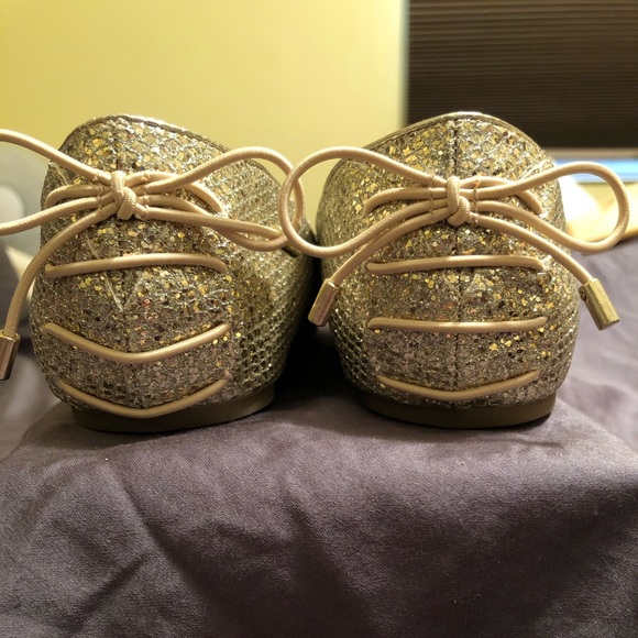 EUC Mix No. 6 Gold Sparkle Flats - Picture 2 of 5